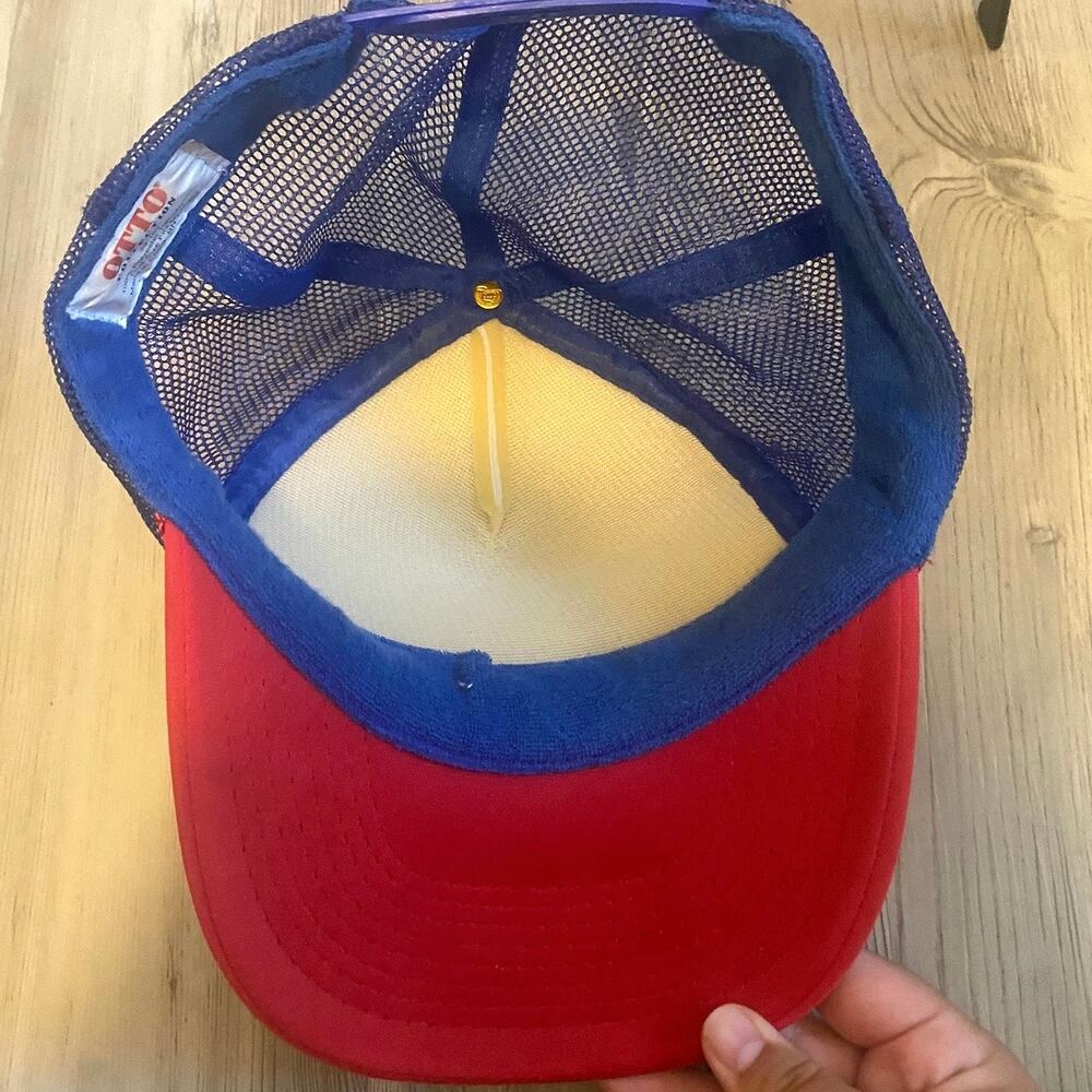 Vintage Otto Collection Hat Men’s OS Red/Blue “USA Drinking Team” Snapback - Picture 4 of 5